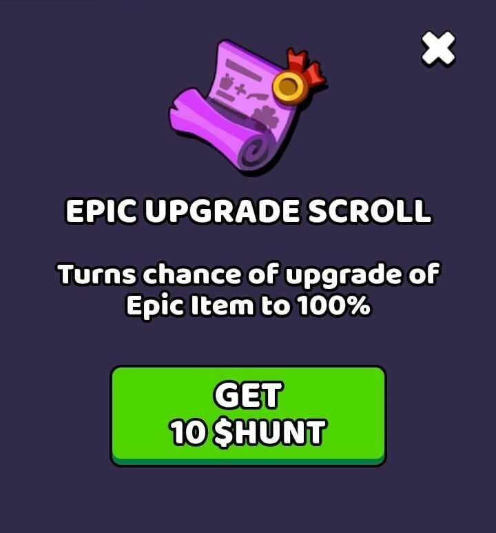 Upgrade Scoll for Epic item